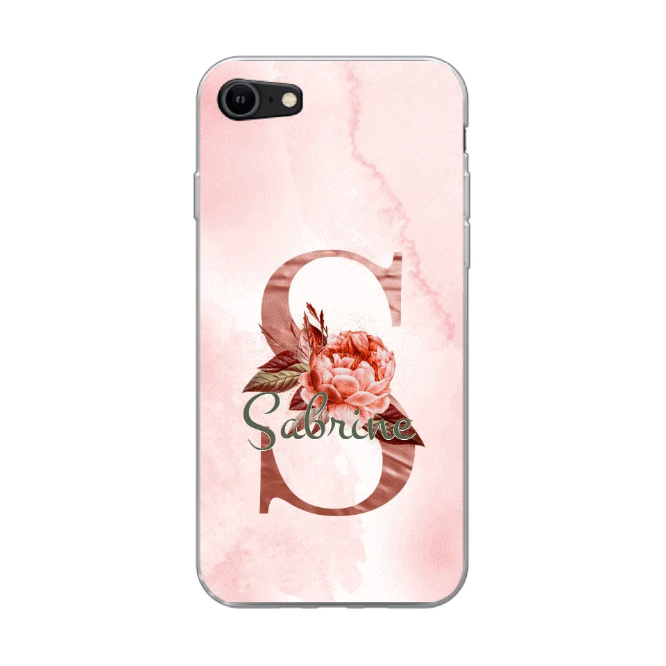 THÈME LETTRES ÉDITION ROSE - Coque de téléphone personnalisable