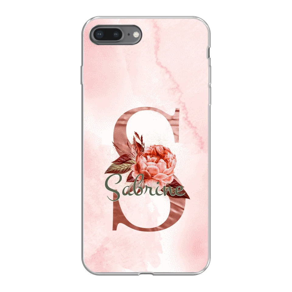 THÈME LETTRES ÉDITION ROSE - Coque de téléphone personnalisable