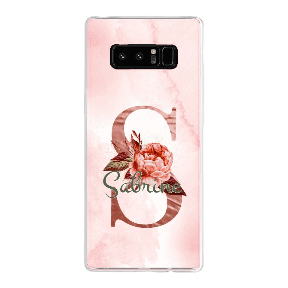 THÈME LETTRES ÉDITION ROSE - Coque de téléphone personnalisable