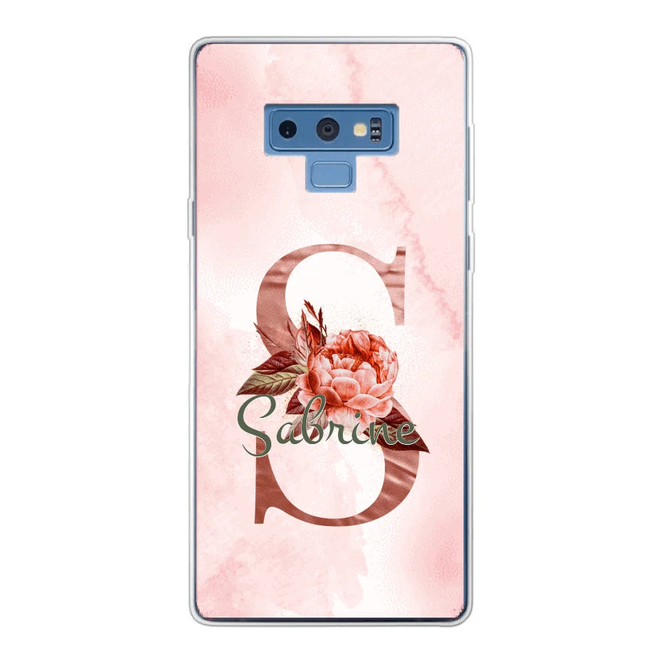 THÈME LETTRES ÉDITION ROSE - Coque de téléphone personnalisable