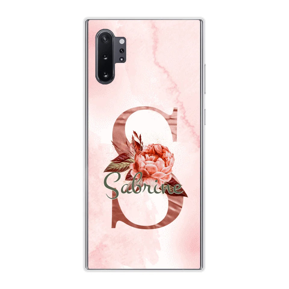 THÈME LETTRES ÉDITION ROSE - Coque de téléphone personnalisable