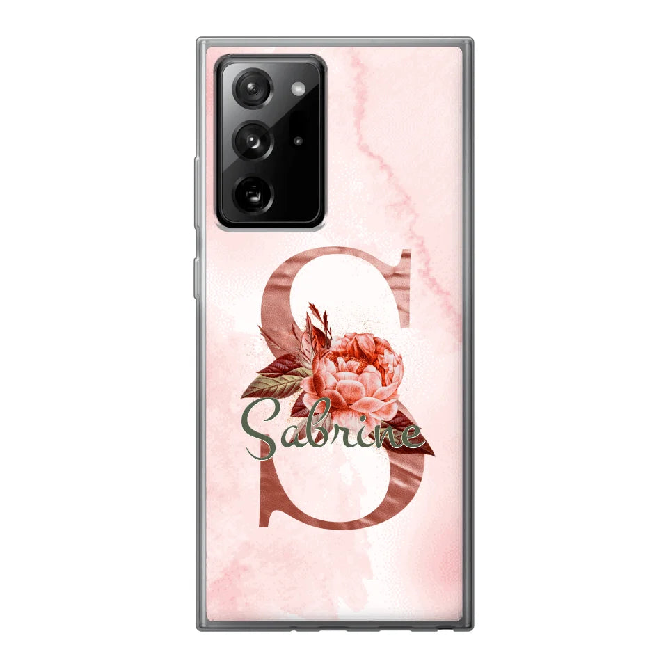 THÈME LETTRES ÉDITION ROSE - Coque de téléphone personnalisable