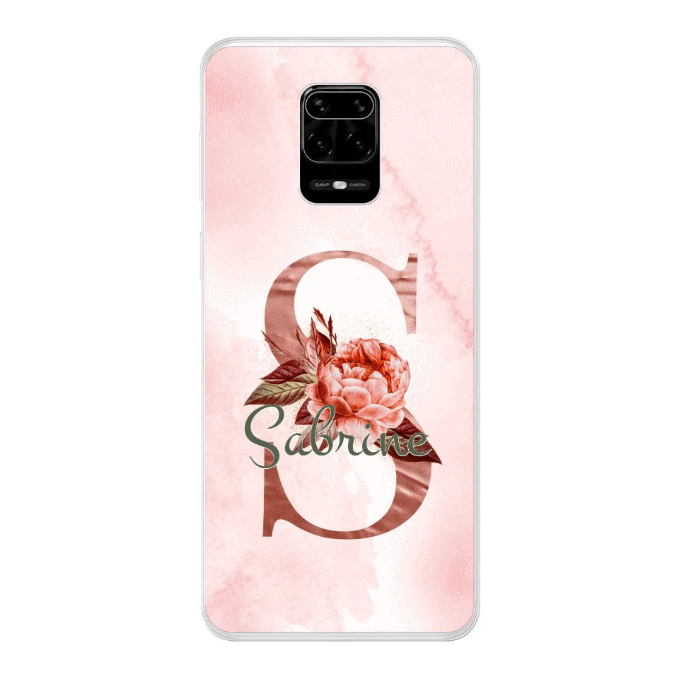 THÈME LETTRES ÉDITION ROSE - Coque de téléphone personnalisable