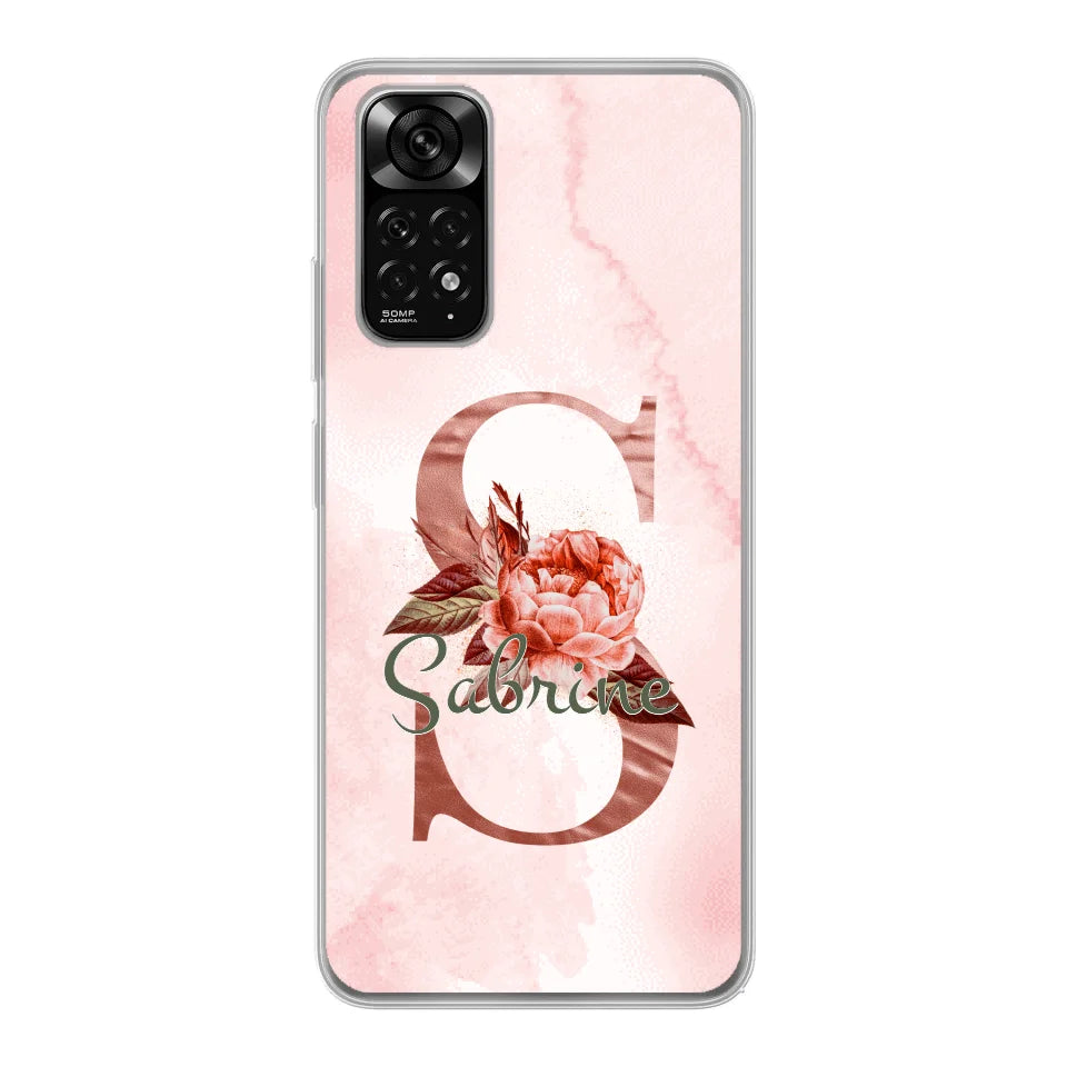 THÈME LETTRES ÉDITION ROSE - Coque de téléphone personnalisable
