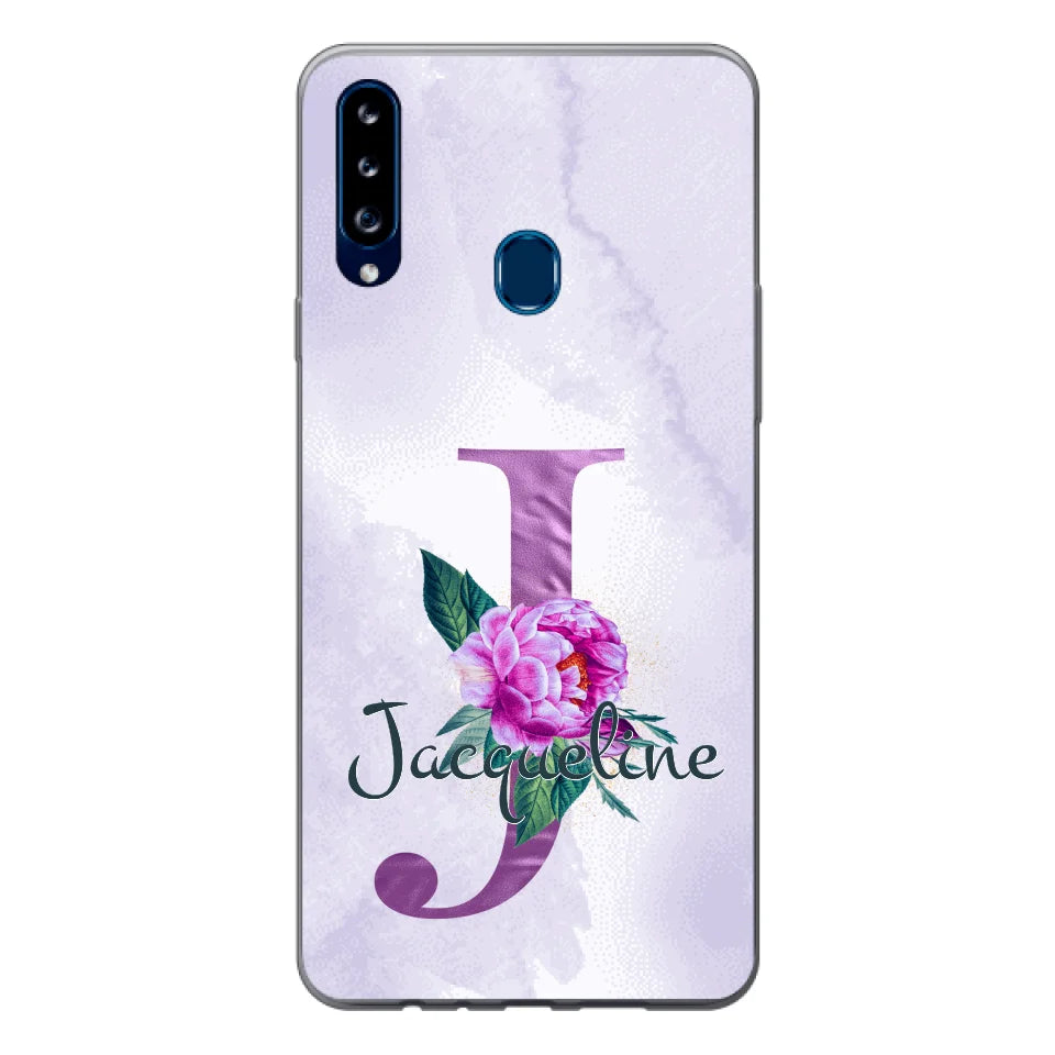 THÈME LETTRES ÉDITION violette - Coque de téléphone personnalisable