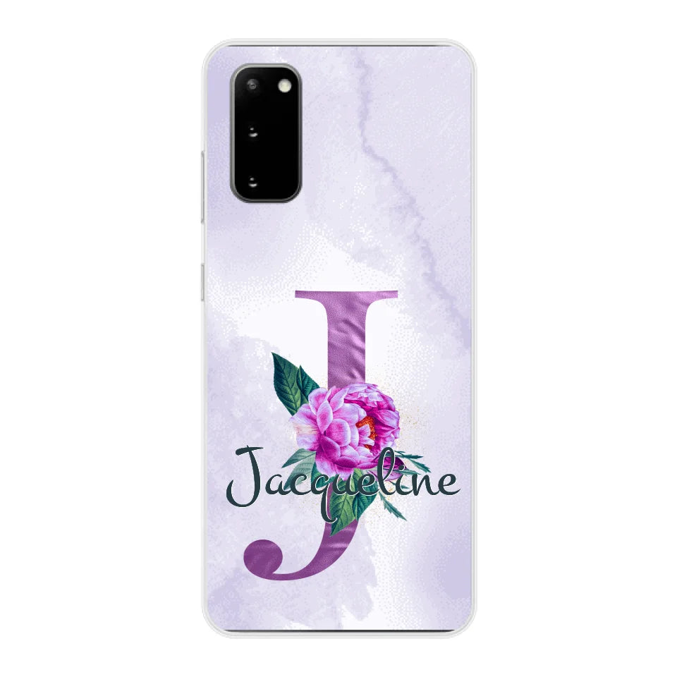 THÈME LETTRES ÉDITION violette - Coque de téléphone personnalisable