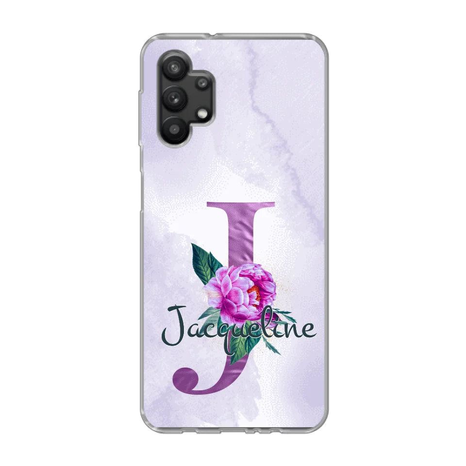 THÈME LETTRES ÉDITION violette - Coque de téléphone personnalisable