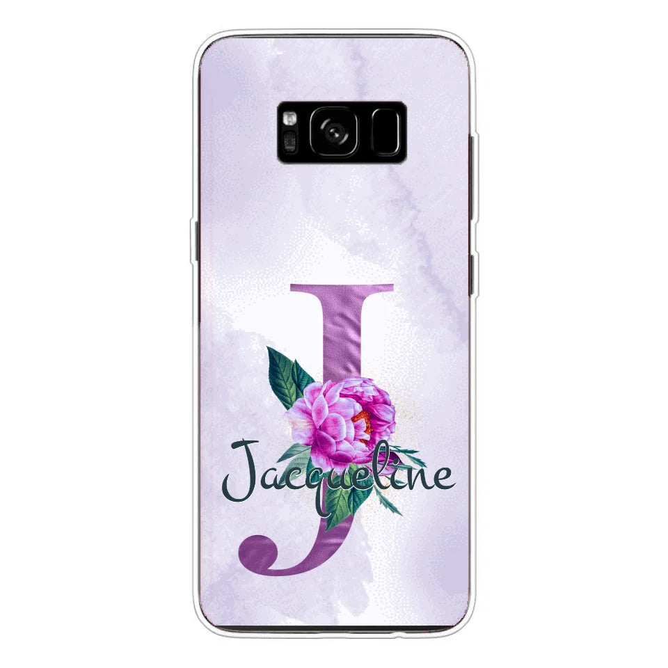 THÈME LETTRES ÉDITION violette - Coque de téléphone personnalisable