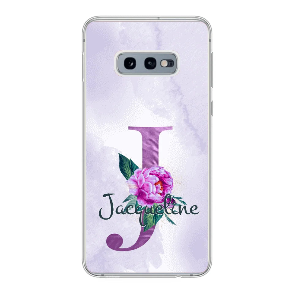THÈME LETTRES ÉDITION violette - Coque de téléphone personnalisable