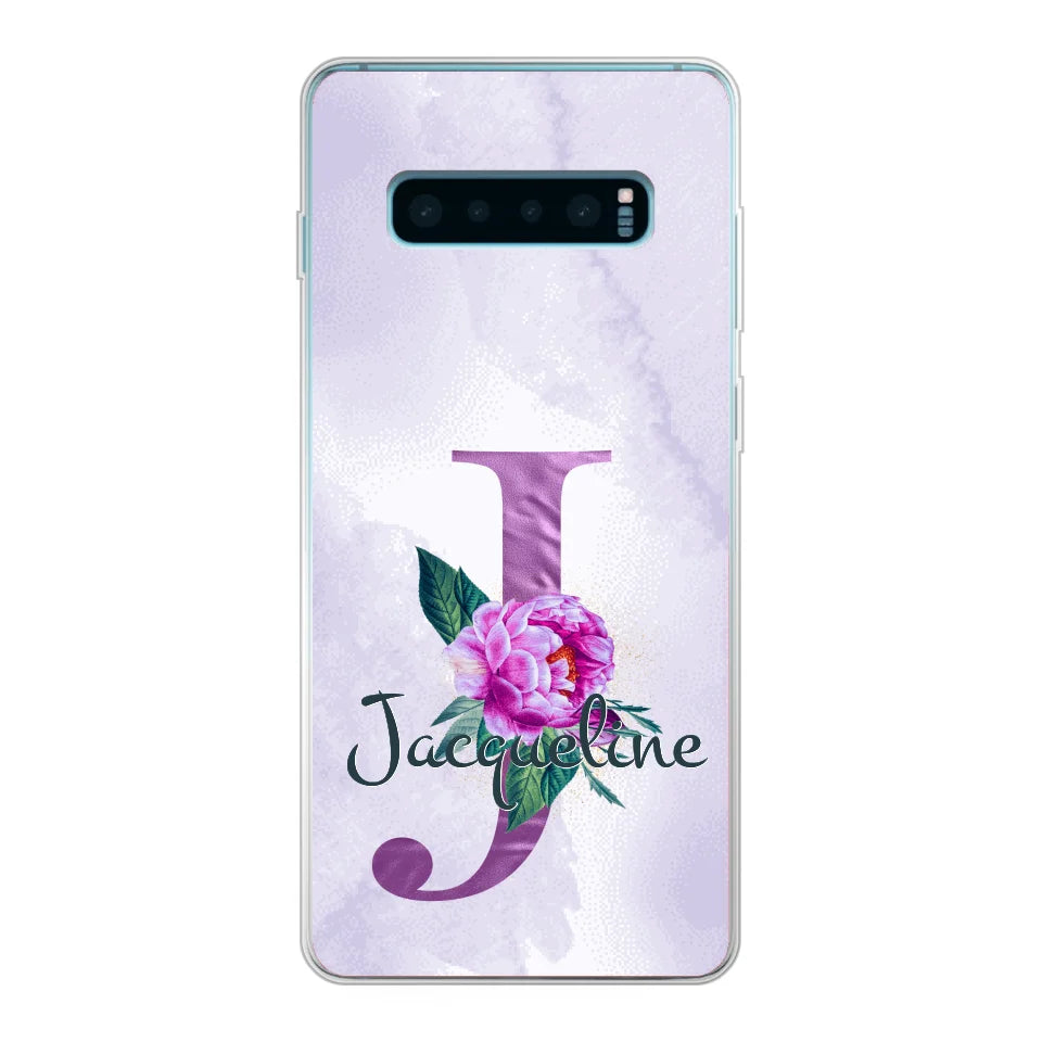 THÈME LETTRES ÉDITION violette - Coque de téléphone personnalisable