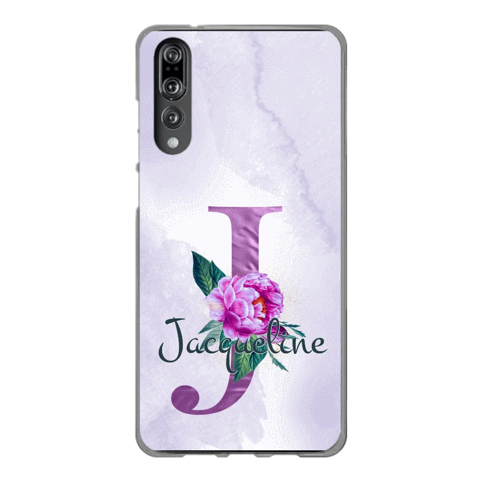 THÈME LETTRES ÉDITION violette - Coque de téléphone personnalisable