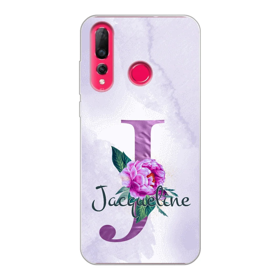 THÈME LETTRES ÉDITION violette - Coque de téléphone personnalisable