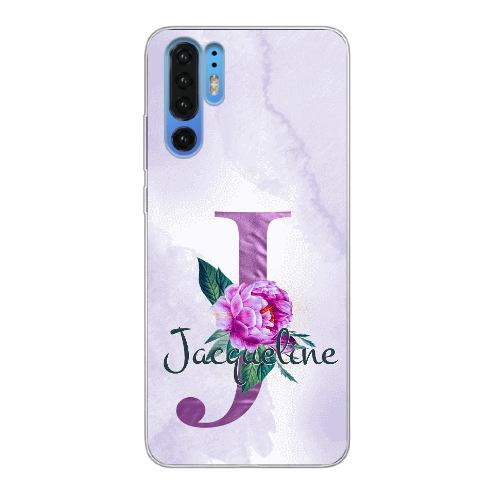 THÈME LETTRES ÉDITION violette - Coque de téléphone personnalisable