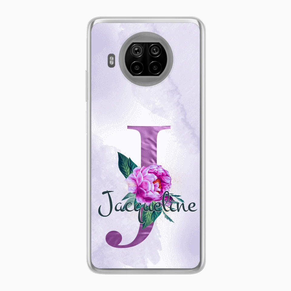 THÈME LETTRES ÉDITION violette - Coque de téléphone personnalisable