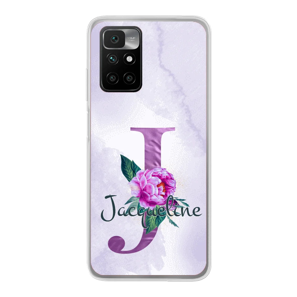 THÈME LETTRES ÉDITION violette - Coque de téléphone personnalisable