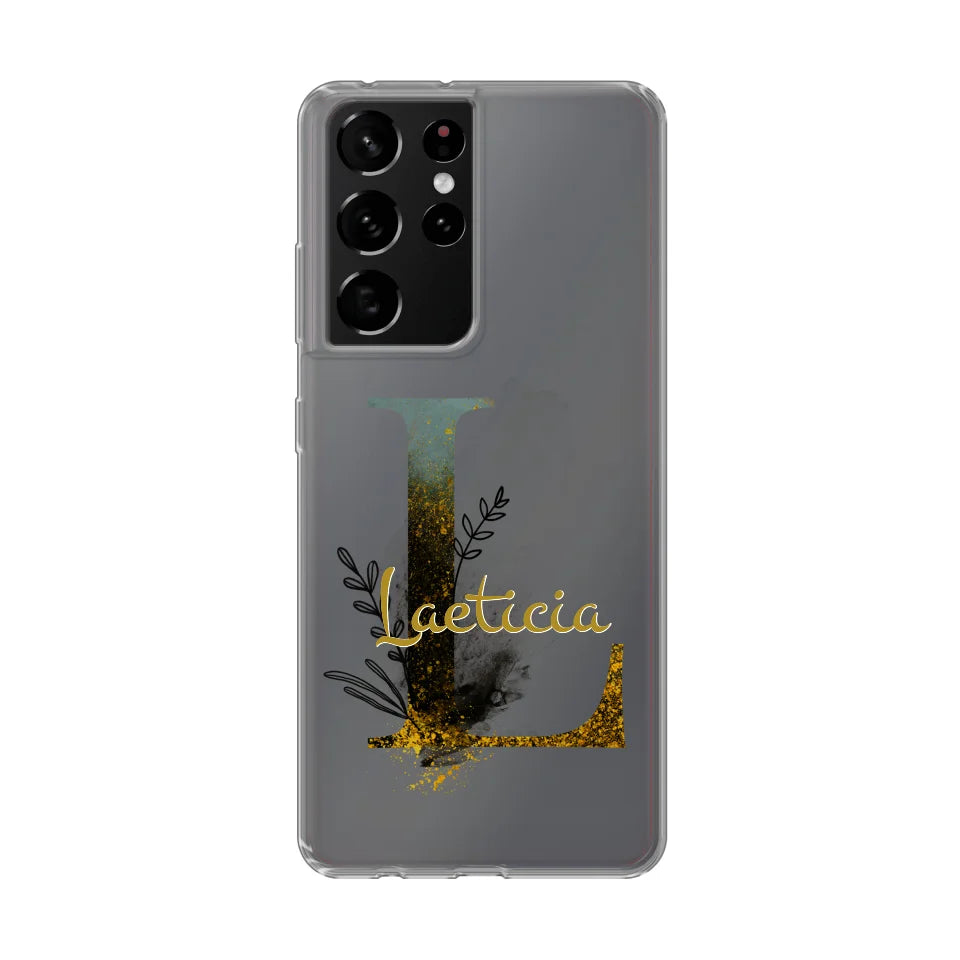THÈME LETTRES ÉDITION NOIRE - Coque de téléphone personnalisable