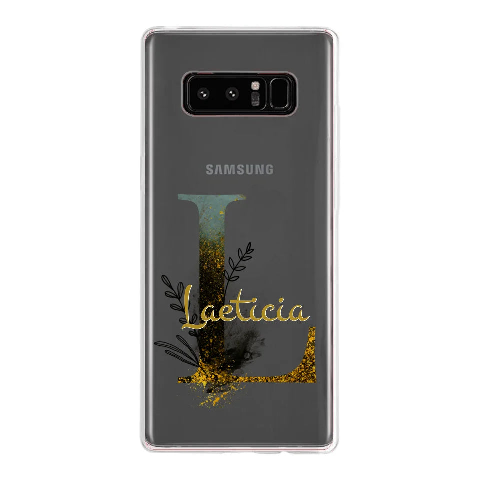 THÈME LETTRES ÉDITION NOIRE - Coque de téléphone personnalisable