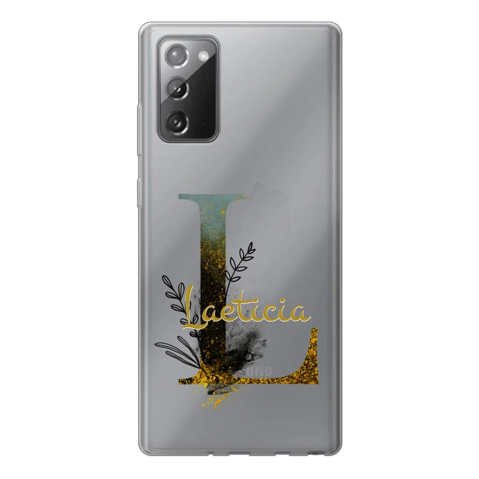 THÈME LETTRES ÉDITION NOIRE - Coque de téléphone personnalisable