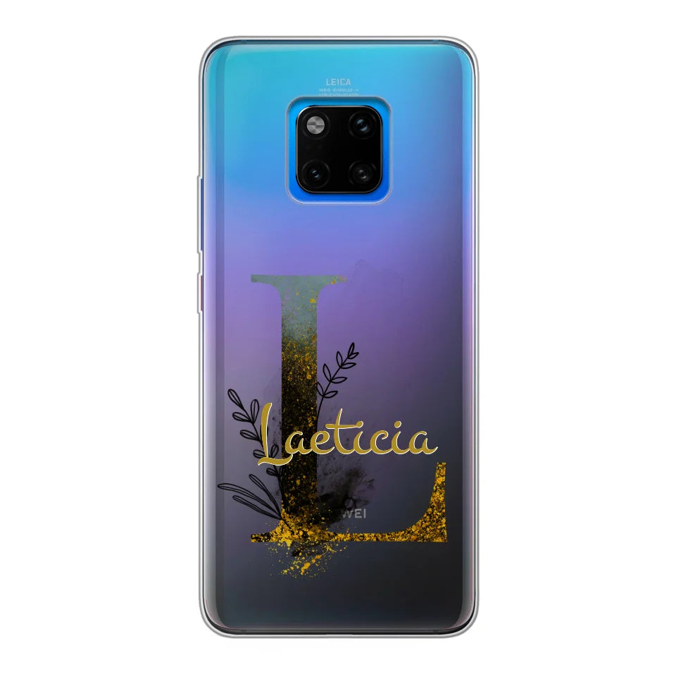 THÈME LETTRES ÉDITION NOIRE - Coque de téléphone personnalisable