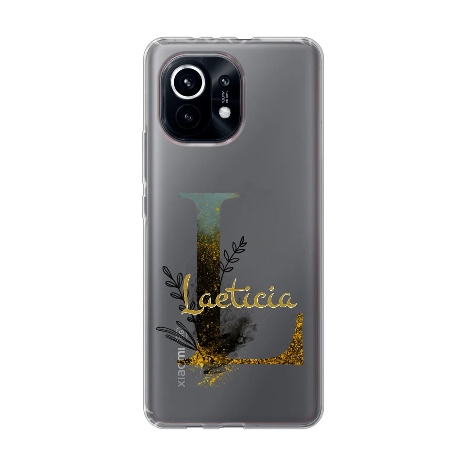 THÈME LETTRES ÉDITION NOIRE - Coque de téléphone personnalisable