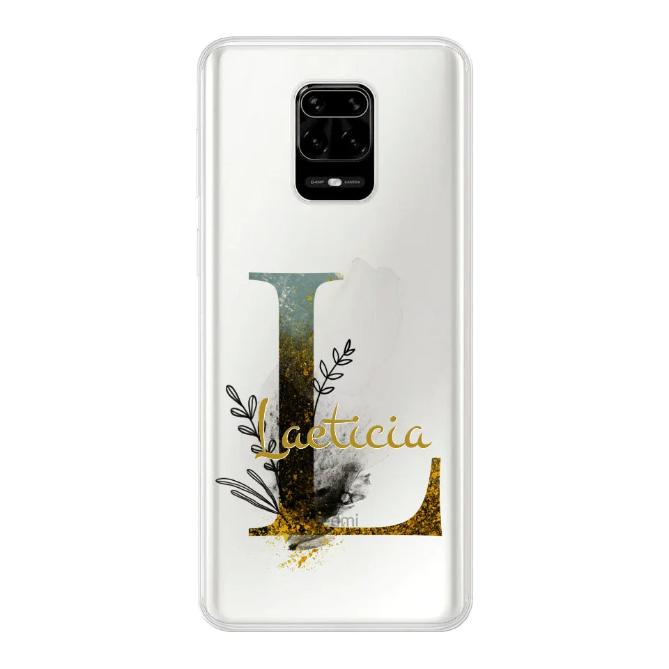 THÈME LETTRES ÉDITION NOIRE - Coque de téléphone personnalisable