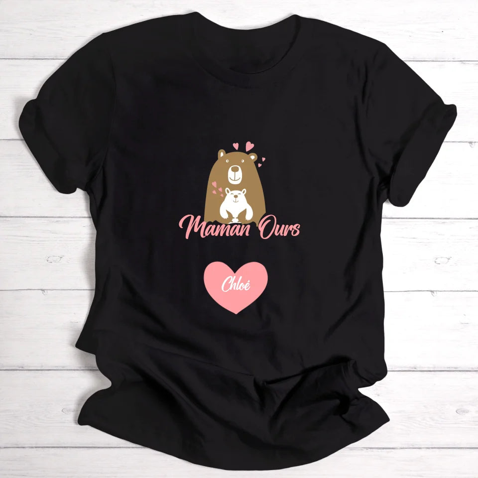 Maman Ours - T-shirt personnalisable