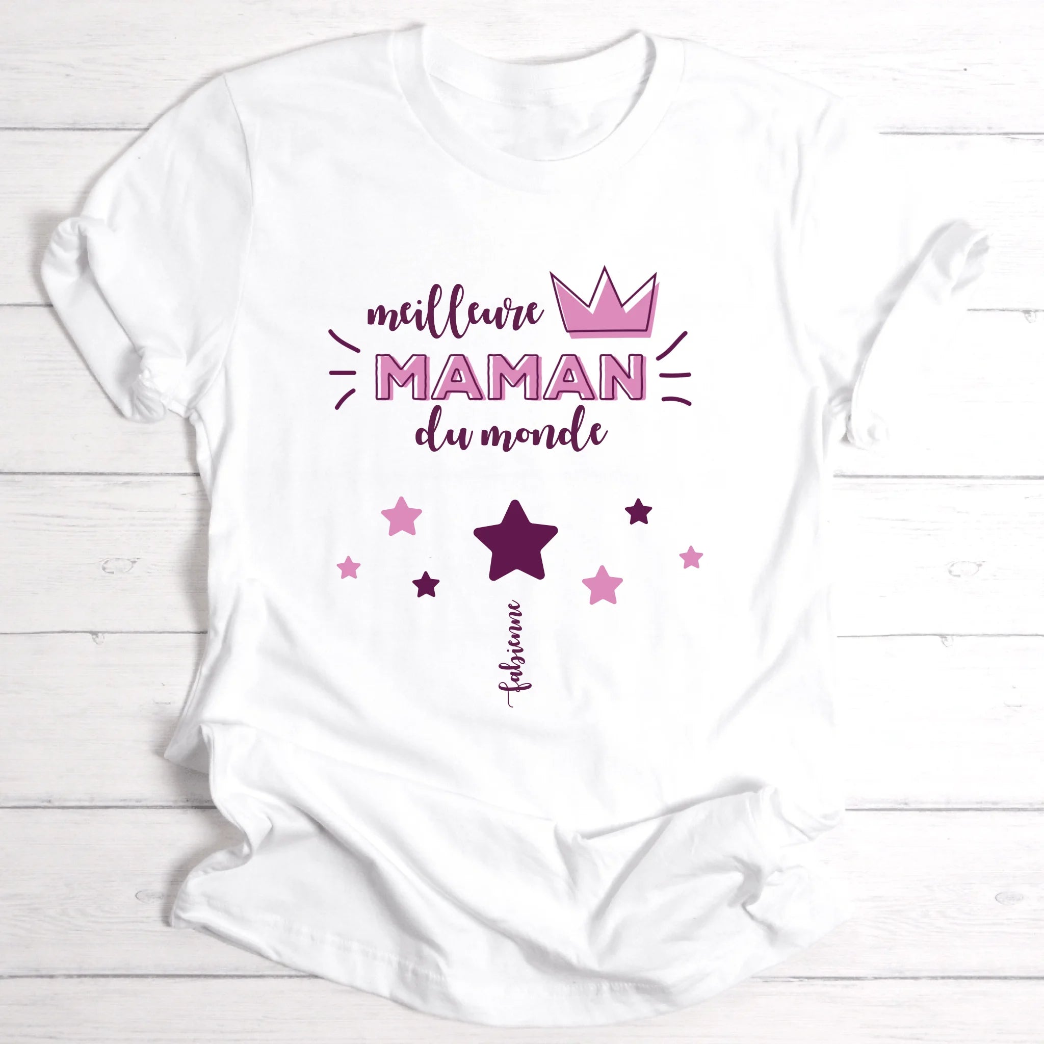 Meilleure Maman du monde - T-shirt personnalisable