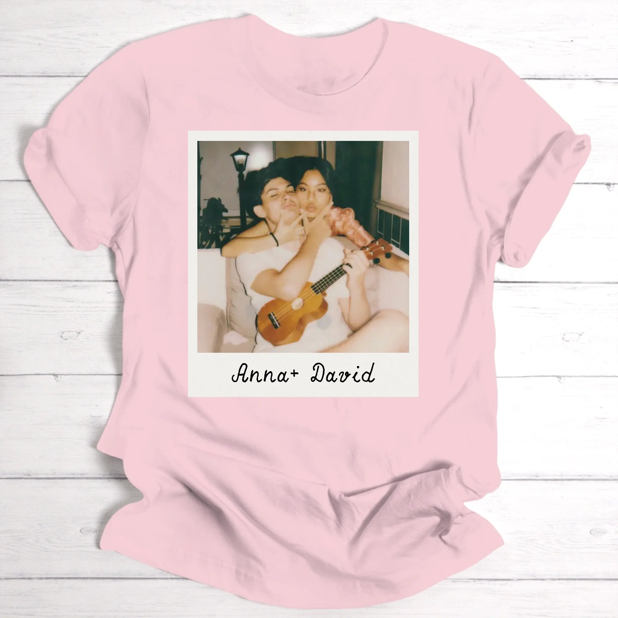 T-shirt photo Polaroïd vintage - T-shirt personnalisé