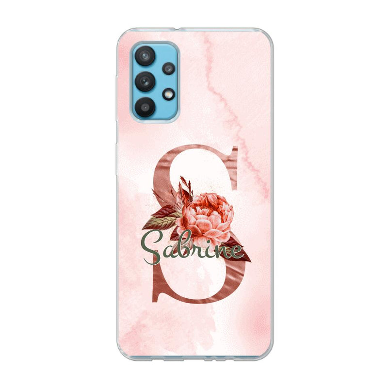 THÈME LETTRES ÉDITION ROSE - Coque de téléphone personnalisable