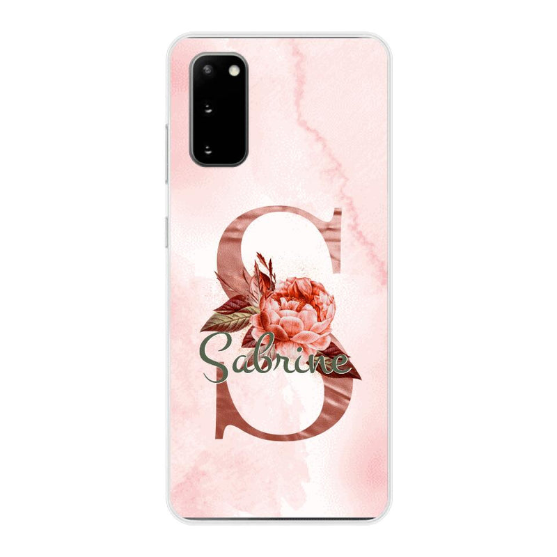 THÈME LETTRES ÉDITION ROSE - Coque de téléphone personnalisable