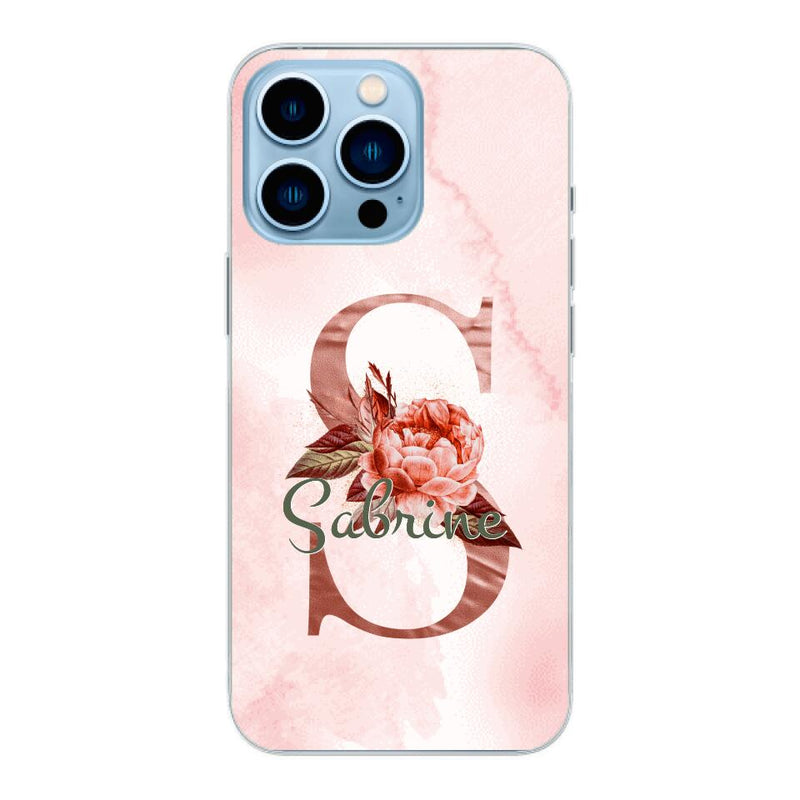 THÈME LETTRES ÉDITION ROSE - Coque de téléphone personnalisable