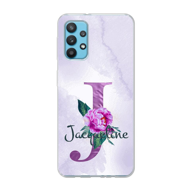 THÈME LETTRES ÉDITION violette - Coque de téléphone personnalisable
