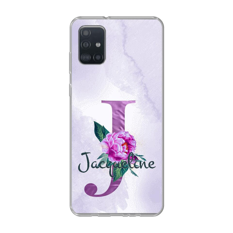 THÈME LETTRES ÉDITION violette - Coque de téléphone personnalisable