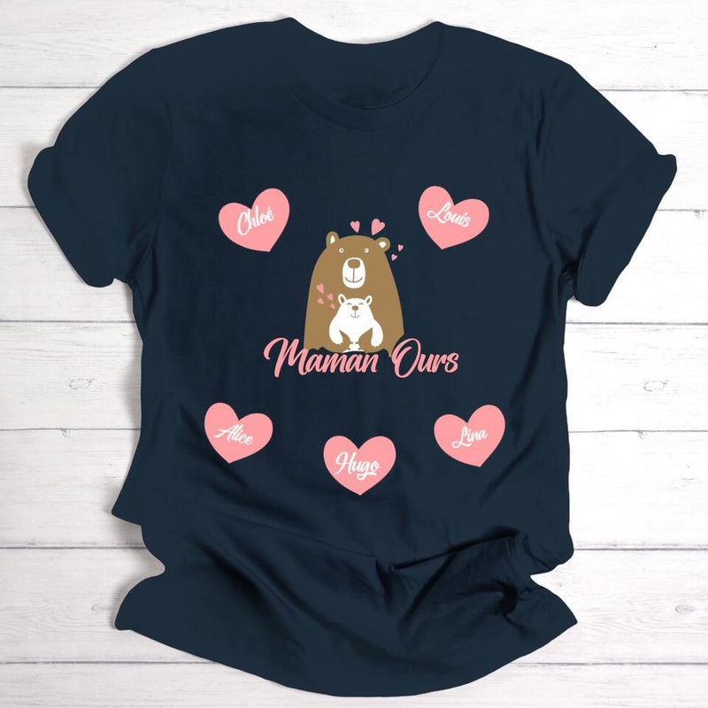 Maman Ours - T-shirt personnalisable